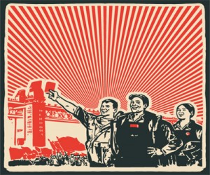 china_poster_industry_economic_growth_construction