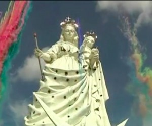 Bolivian mining town erects giant Virgin statue that rivals Rio's Christ