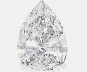 Pear-shaped 75-carat diamond may sell for over $12 million