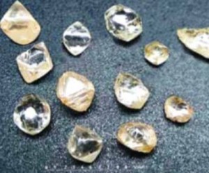 Diamonds unprocessed