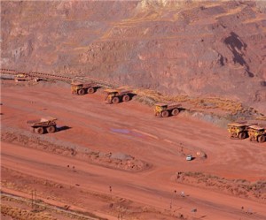 Traders catch iron ore price fall