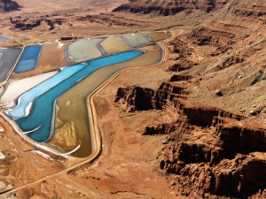 Tailings pond in Utah