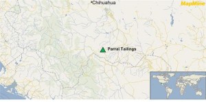 parral tailings map gogold resources