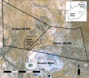 Diamcor and De Beers properties in Limpopo, South Africa