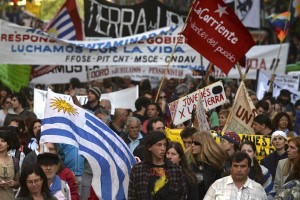 Thousands march against large-scale mining in Uruguay