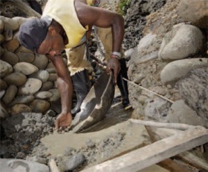 Small-scale gold mining