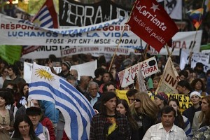 Thousands march against large-scale mining in Uruguay