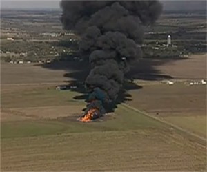 Chevron pipeline explodes