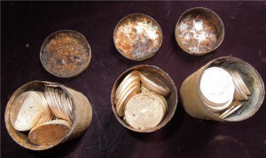 Coins unearthed by California family