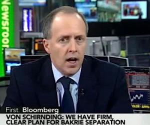 Asia Resource Minerals shows CEO von Schirnding the door