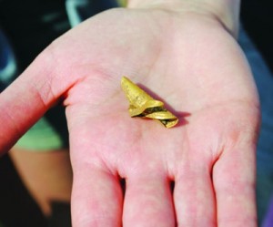 English schoolboys dig up rare 4,300-year-old gold hair ornament