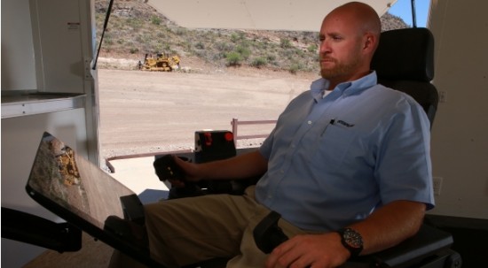 Cat® Remote Operator Station for Dozing Provides Safe, Comfortable ...