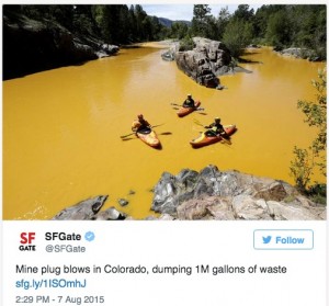 EPA-triggered mine spill ion Colorado triples in volume