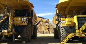 Caterpillar mining trucks tinaja hills mining
