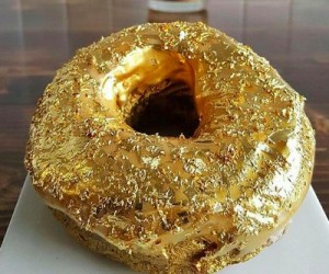 This NYC restaurant is selling gold-covered doughnuts