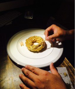 This NYC restaurant is selling gold-covered doughnuts