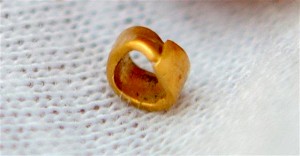 This just found bead may be the world's oldest gold artifact