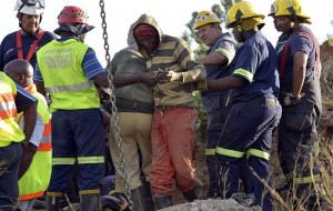 Six workers safely rescued from South African abandoned gold mine