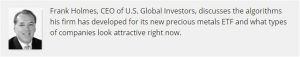 Where the smart money of the gold space is going - Frank Holmes