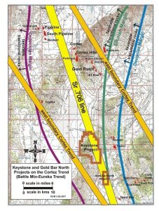 Keystone and Gold Bar North Projects on the Cortez Trend