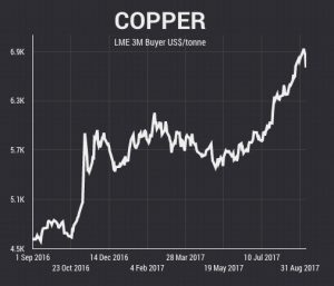 Copper price rally comes to crashing halt after Chinese data disappoint