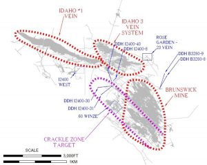 A tiny junior targeting 1-3 Moz high-grade gold - Idaho #1 Vein, Crackle Zone, Brunswick and 3 Vein System