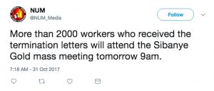 More than 2,000 miners sacked at Sibanye’s Cooke gold mine