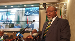South Africa's mines minister hospitalized with covid-19