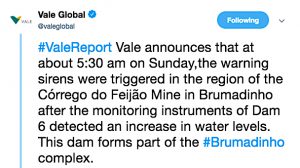 Vale dam collapse: Panic after fresh alert at another mine in Brumadinho complex