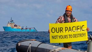 Greenpeace stages Pacific Ocean protest against deep-sea mining