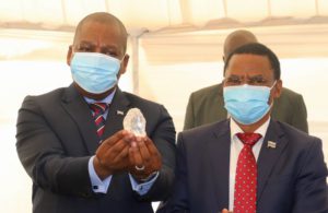 One of only four 1,000 carat-plus diamonds ever found dug up in Botswana