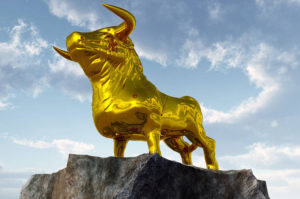 Gold stock gains mount