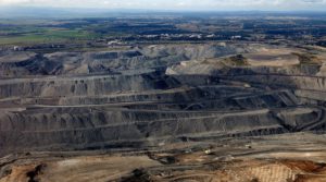Open-cut coal mine in Australia's Hunter Valley