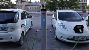 Electric cars charging