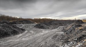 Coal mining in Poland.