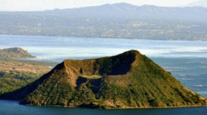 Taal volcano in the Philippines.