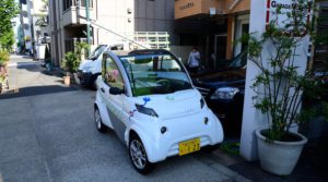 Electric car in Japan.