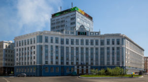 Norilsk Nickel office in Norilsk, Russia.