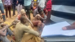 Some of the 15 miners that were trapped at the Redwing mine in Zimbabwe