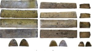 Three ingots that demonstrate the importance of lead production and export in northern Cordoba