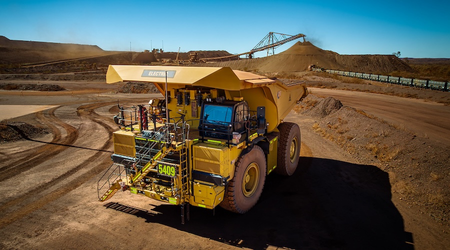 BHP and Rio Tinto test electric trucks to clean up iron ore