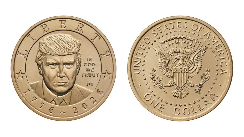 Trump gold coin